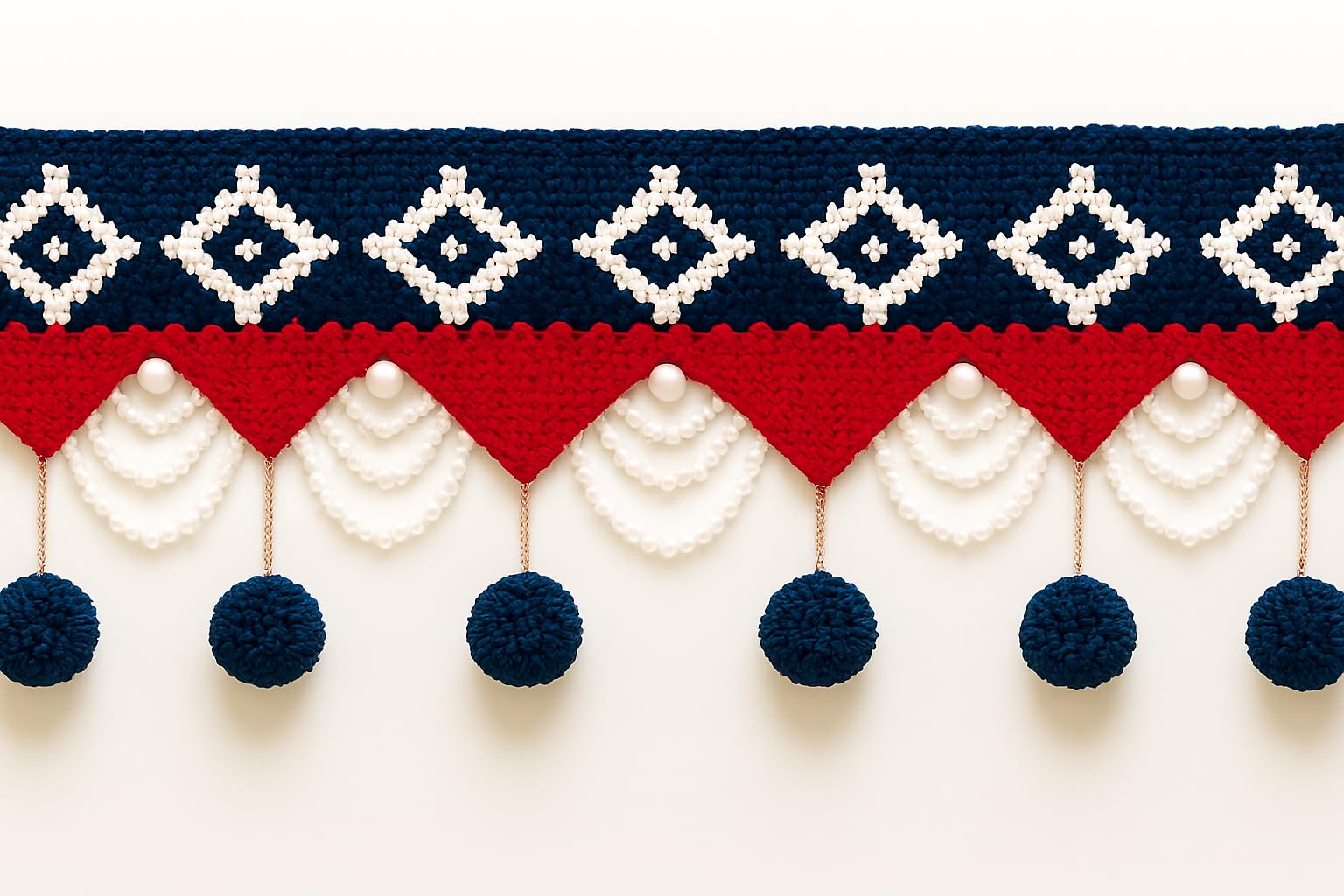 Handmade Woolen Toran - Diwali Decor & Wedding Gift -11 Handmade Woolen Toran - Diwali Decor & Wedding Gift -11