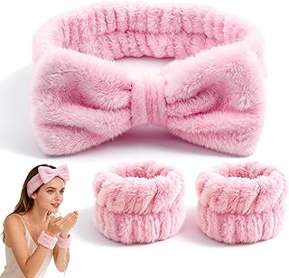 Juego de diadema y pulsera para lavado facial...