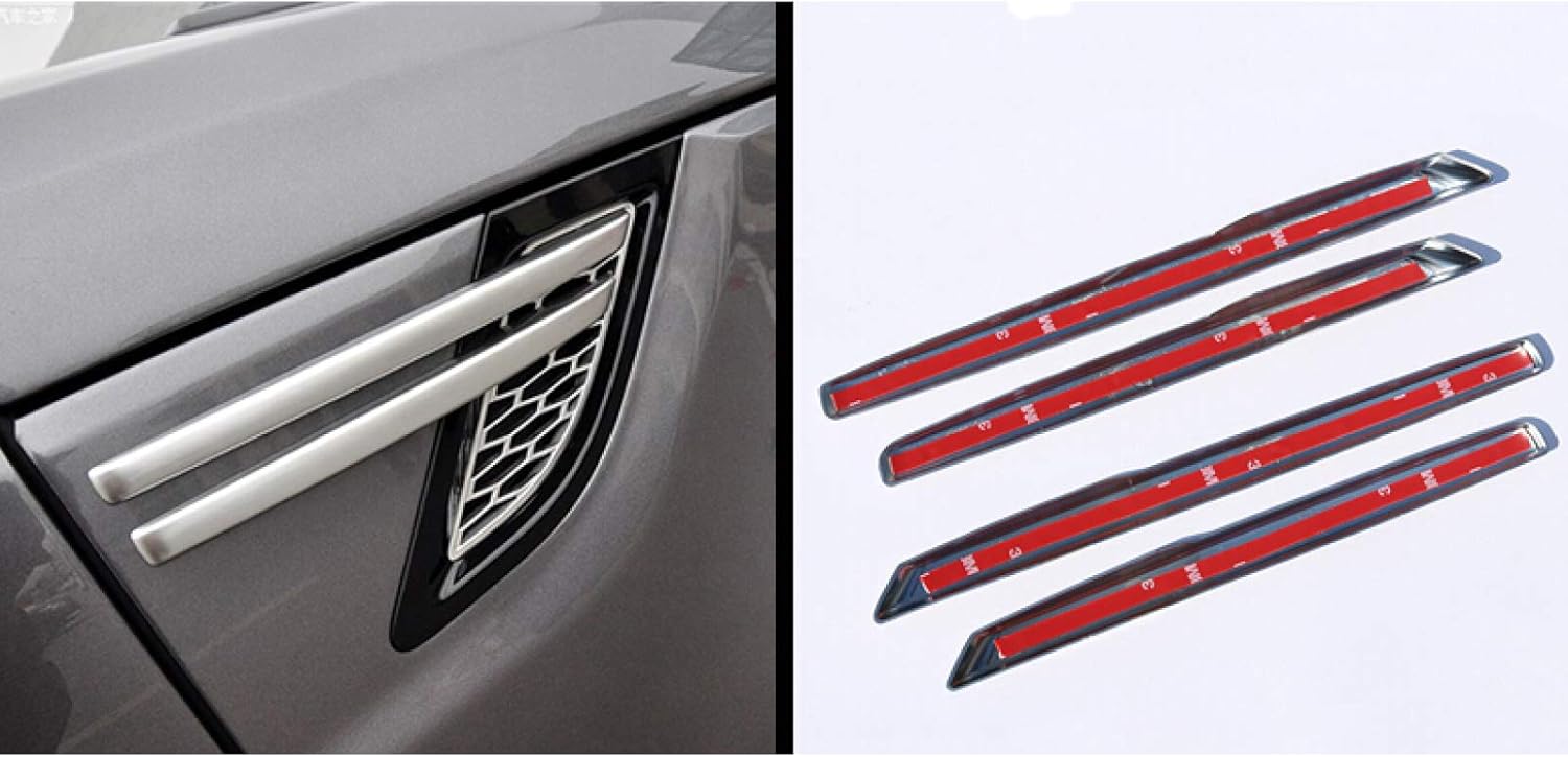 for Land Rover Range Rover Sport 2014-2017, ABS Chrome Car Side Air Flow Vent Fender Trim Car Styling Accessories