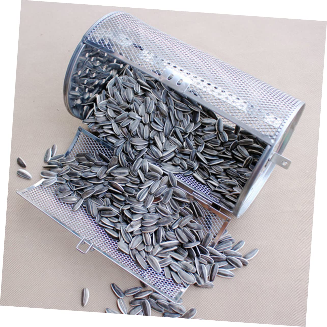 Mikinona Rotary Baking Cages Grilling Accessories Compact Design for Efficient Cooking Storage