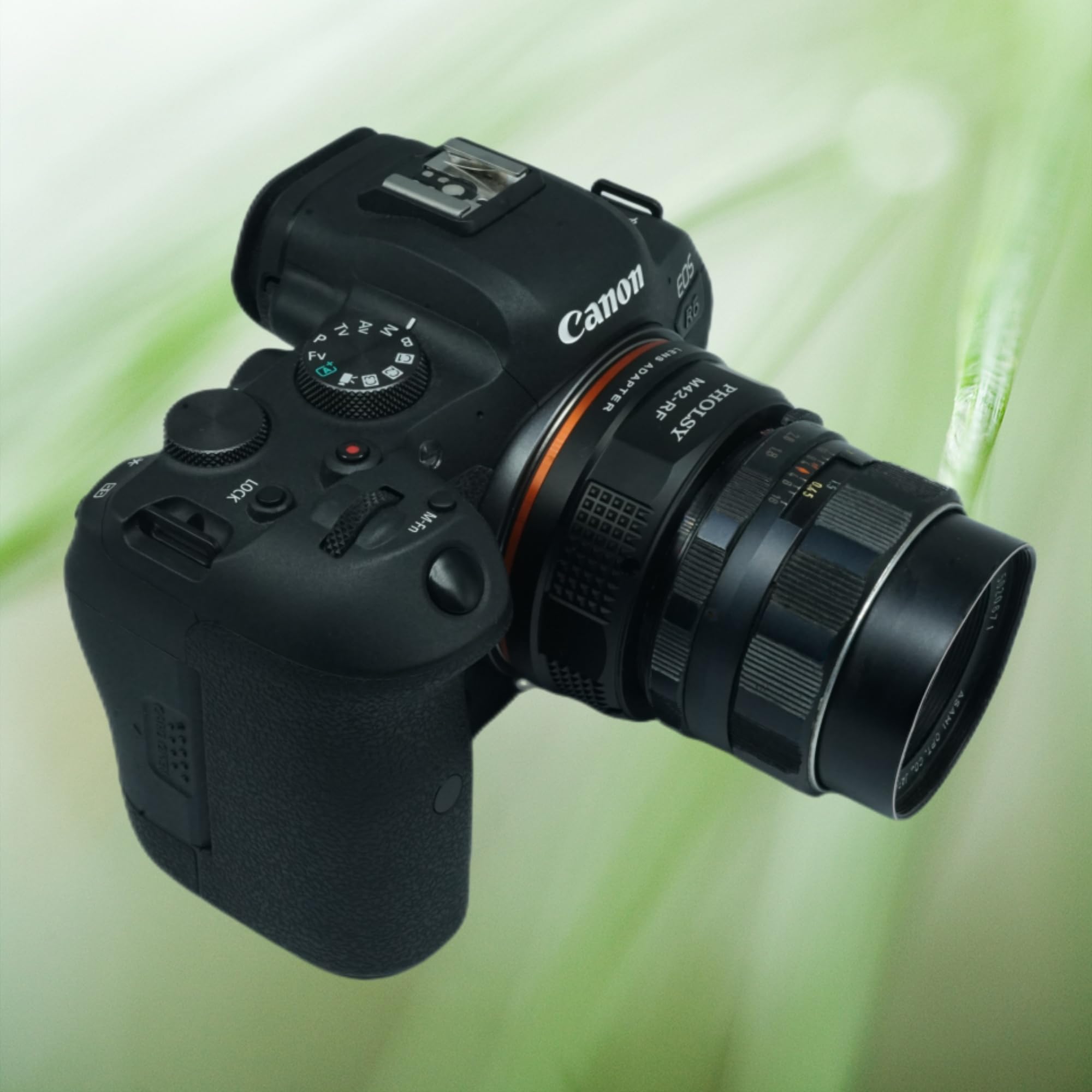 PHOLSY Manuelle Bague d'adaptation pour Objectifs: Compatible avec Les Objectifs M42 et Les Boîtiers Appareils Photo Canon RF (EOS R-Type), M42 vers RF