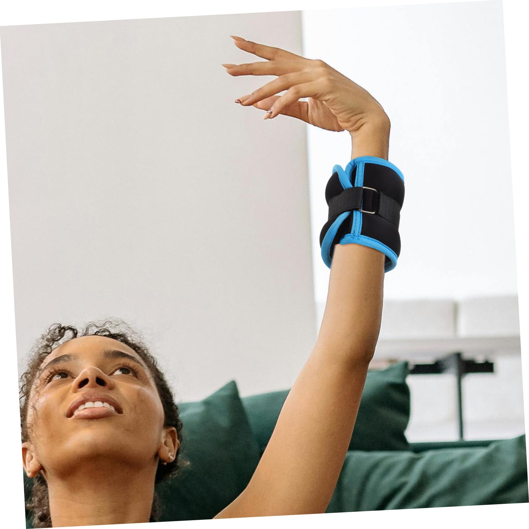 Cavigliere Pesi 2 Pezzi 0, 5kg per Allenamento e Corsa | Neoprene, Sabbia di Ferro e Metallo, per Uomini e Donne, Uso a Casa e Camminata, Portatili
