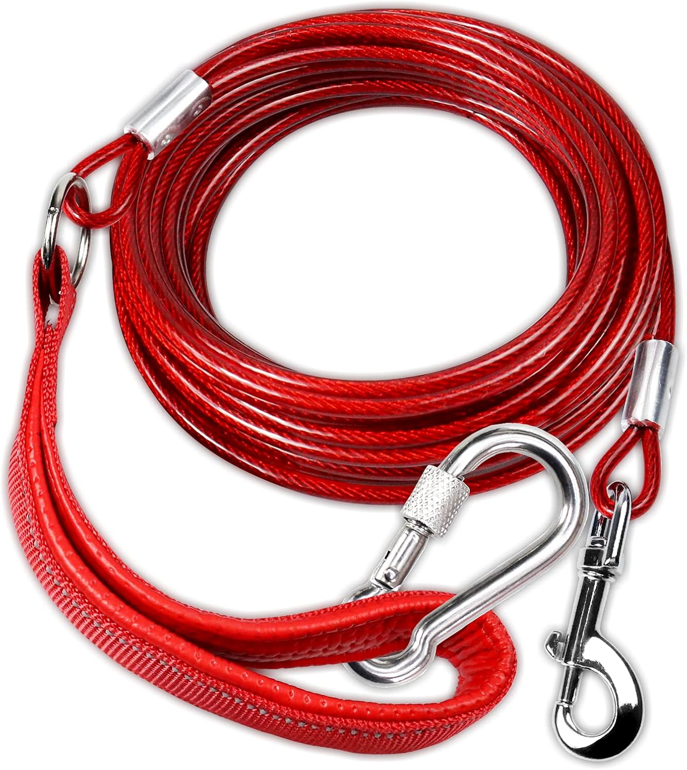 Long Dog Leash Chew Proof, Tie Out Cable for Dogs Heavy