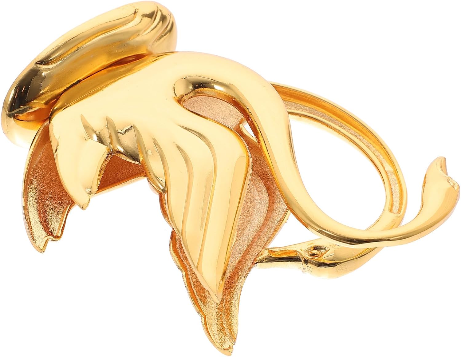 Swan-shaped Alloy Napkin Holder Golden Small Metal Tissue Dispenser Stand for Kitchen and Bathroom Table Organizer Home Decor