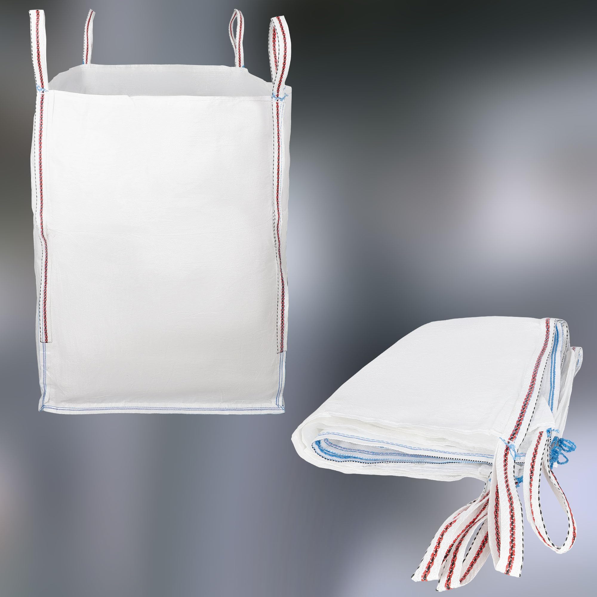 KOTARBAU® Sac Big Bag Vide, Bigbag, Big Bag Bois, Big Bag Gravat, Big Bag Jardin, Sac Gravat Chantier 90 x 90 x 120 cm 1000 kg 2 Pieces