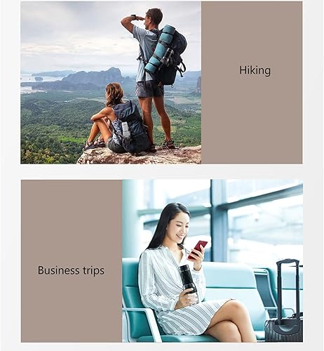 Miniatura 6 de Cafetera manual de mano con presión de 18 bares, cafetera portátil de viaje para cápsulas de tierra, acampar al aire libre, senderismo (negro)