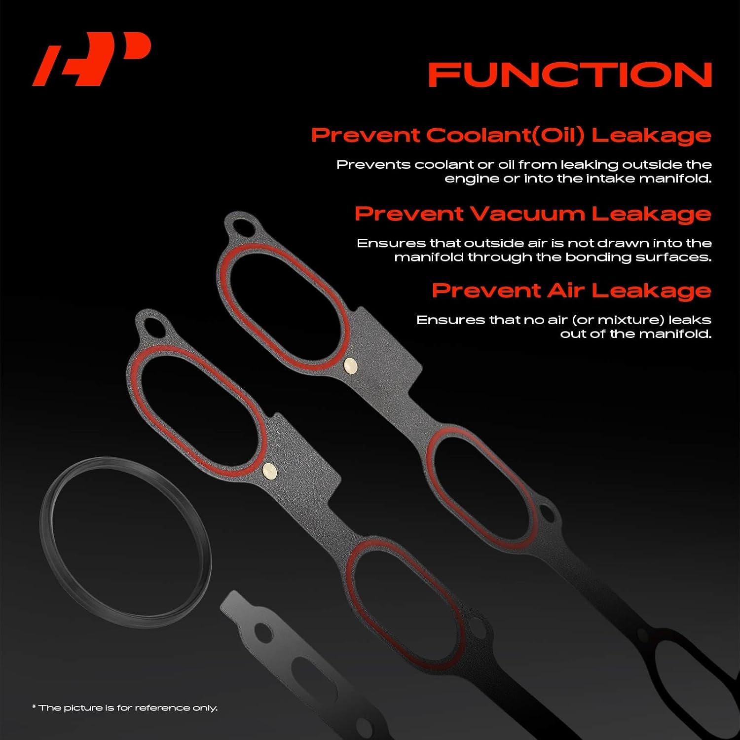 A-Premium Upper Fuel Injection Plenum Gasket Set Compatible with Chevrolet
