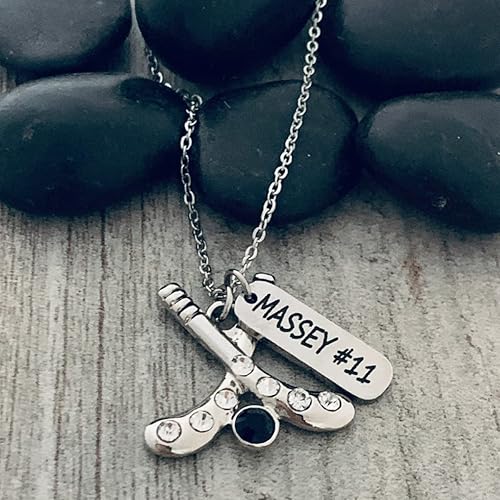 Miniatura 6 de Personalized Hockey Necklace with Engraved Charm, Hockey Jewelry, Hockey Gifts, Ice Hockey Charm Necklace, Hockey Players & Hockey Moms