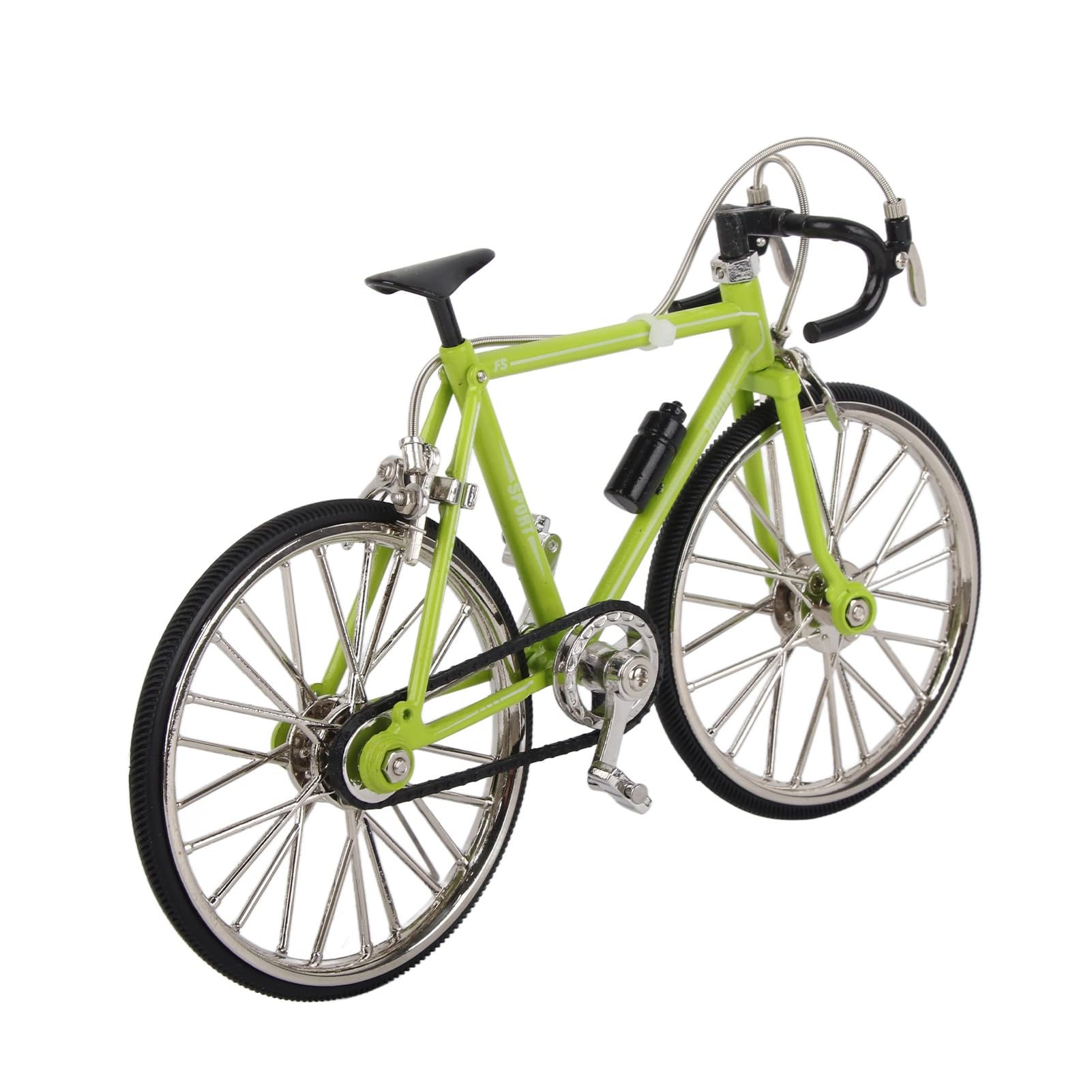 Ornamento Modello Bici, Giocattoli per Bici da Dito Decorazione Giocattolo per Bicicletta in Miniatura Staccabile 3D Modello di Bici Retrò Statua Bici da Dito in Metallo per Regali di Compleanno
