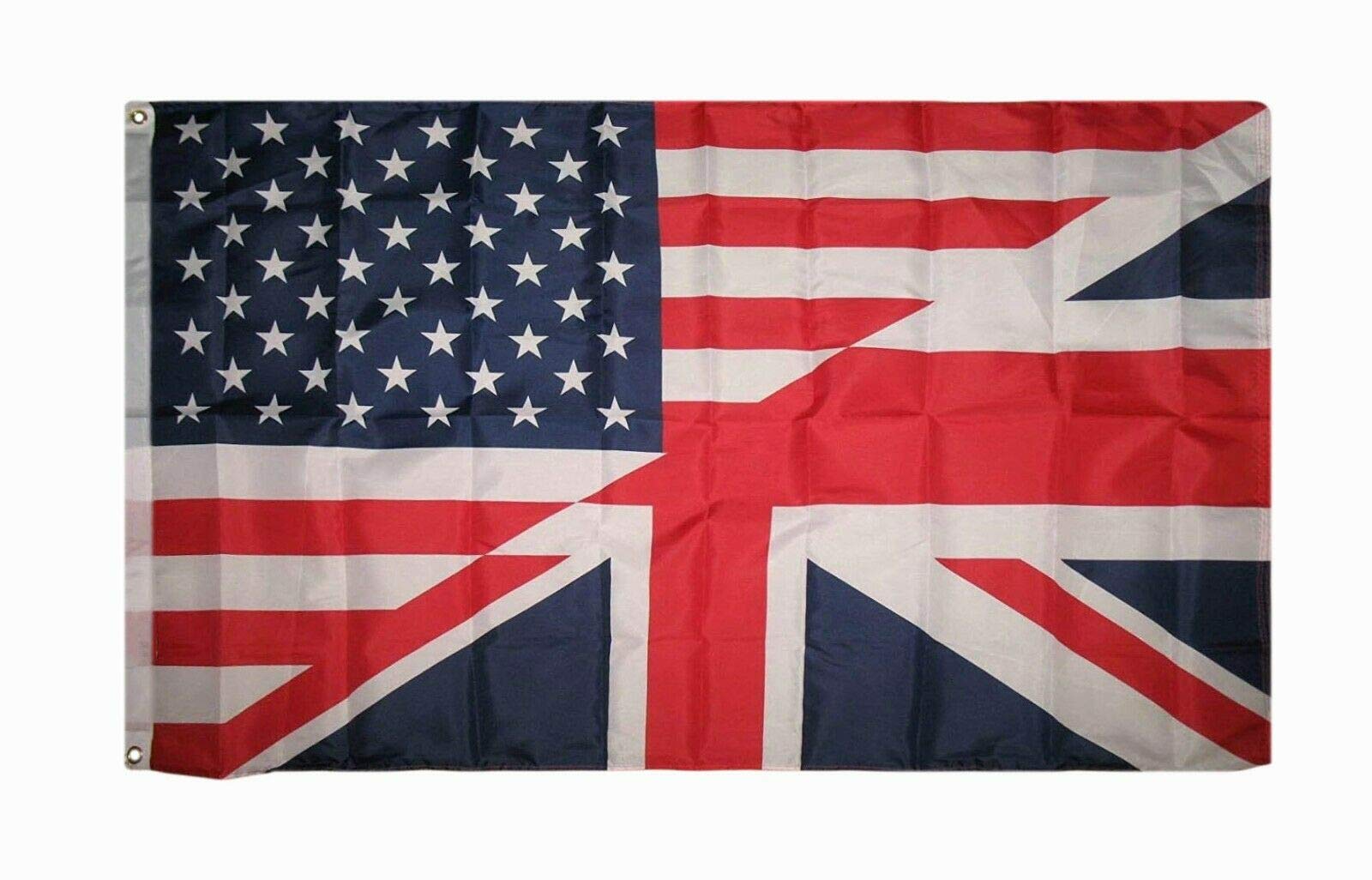 Trade Winds 3X5 USA American Great Britain British Flag US UK Friendship Banner Union Jack Fade Resistant Premium