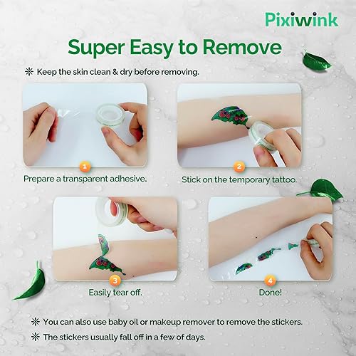 Miniatura 6 de Pegatinas divertidas de tatuajes temporales, 12 pares