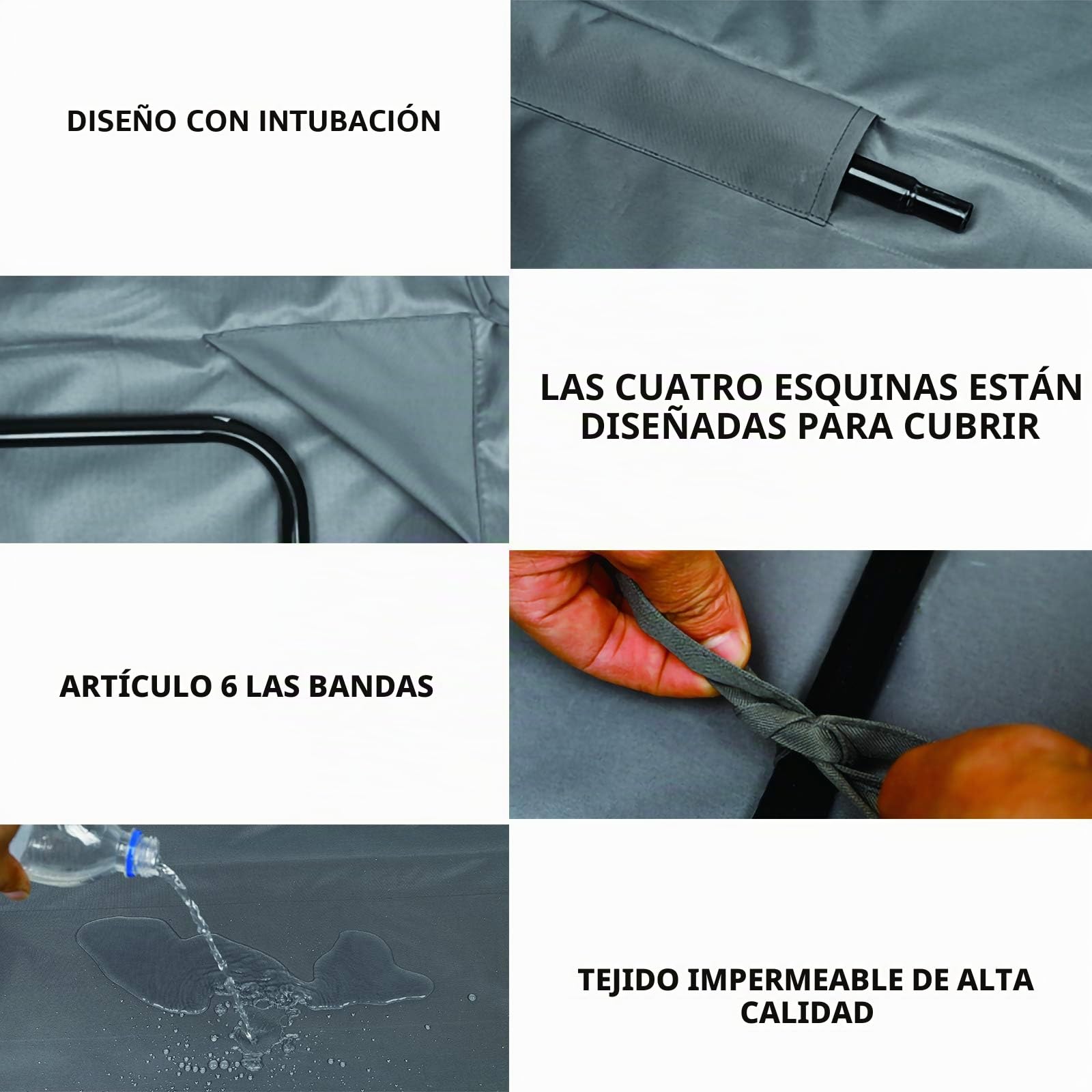 Capota para Columpio de Patio, Cubierta del toldo para Columpio, Funda de Asiento de Columpio para Jardín，Balancin Jardín Exterior de Protección UV, Repuestos de Toldos Impermeable (L) Gris