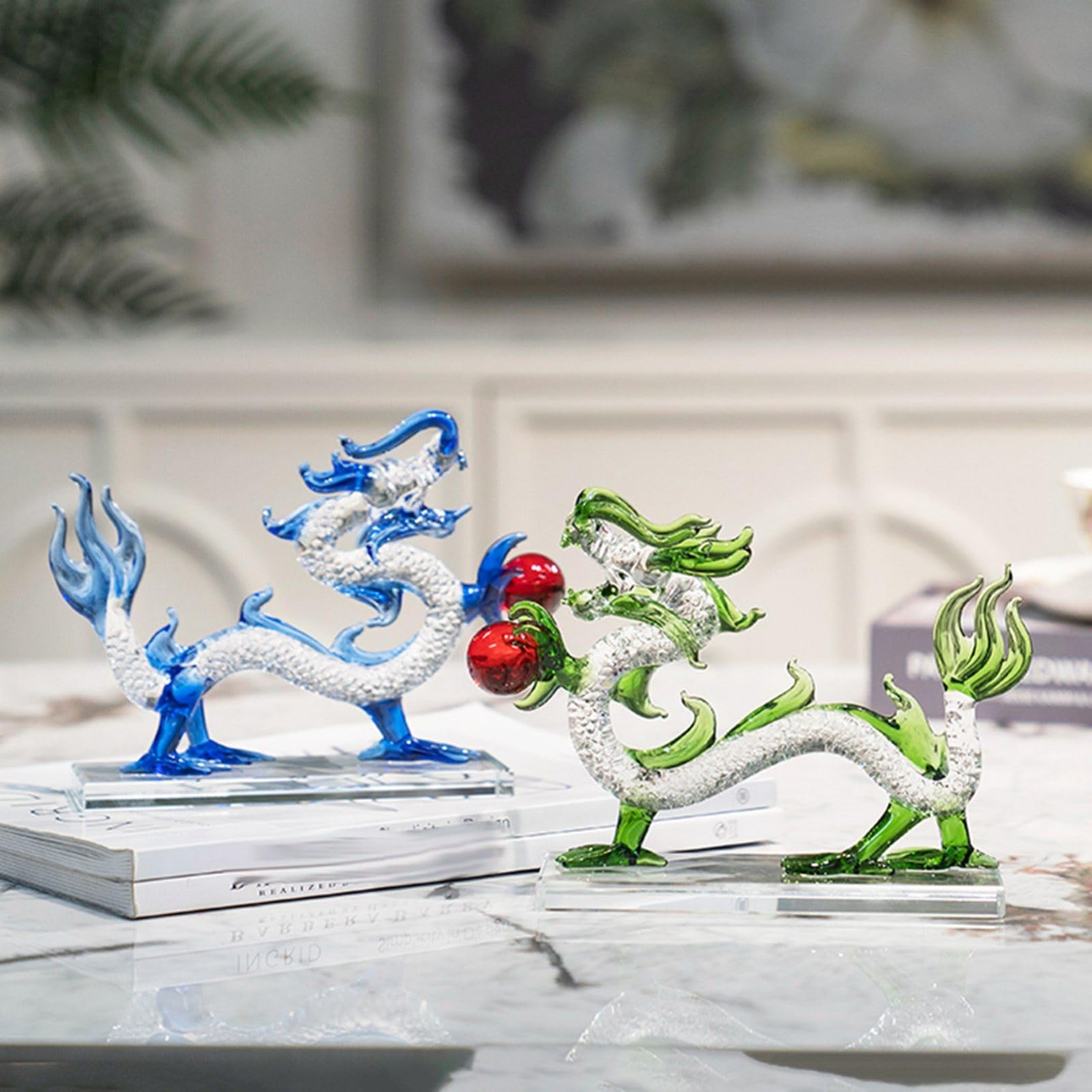 Amazon.co.jp: k9クリスタル 水晶置物 龍 中華龍 ガラス クリスタル
