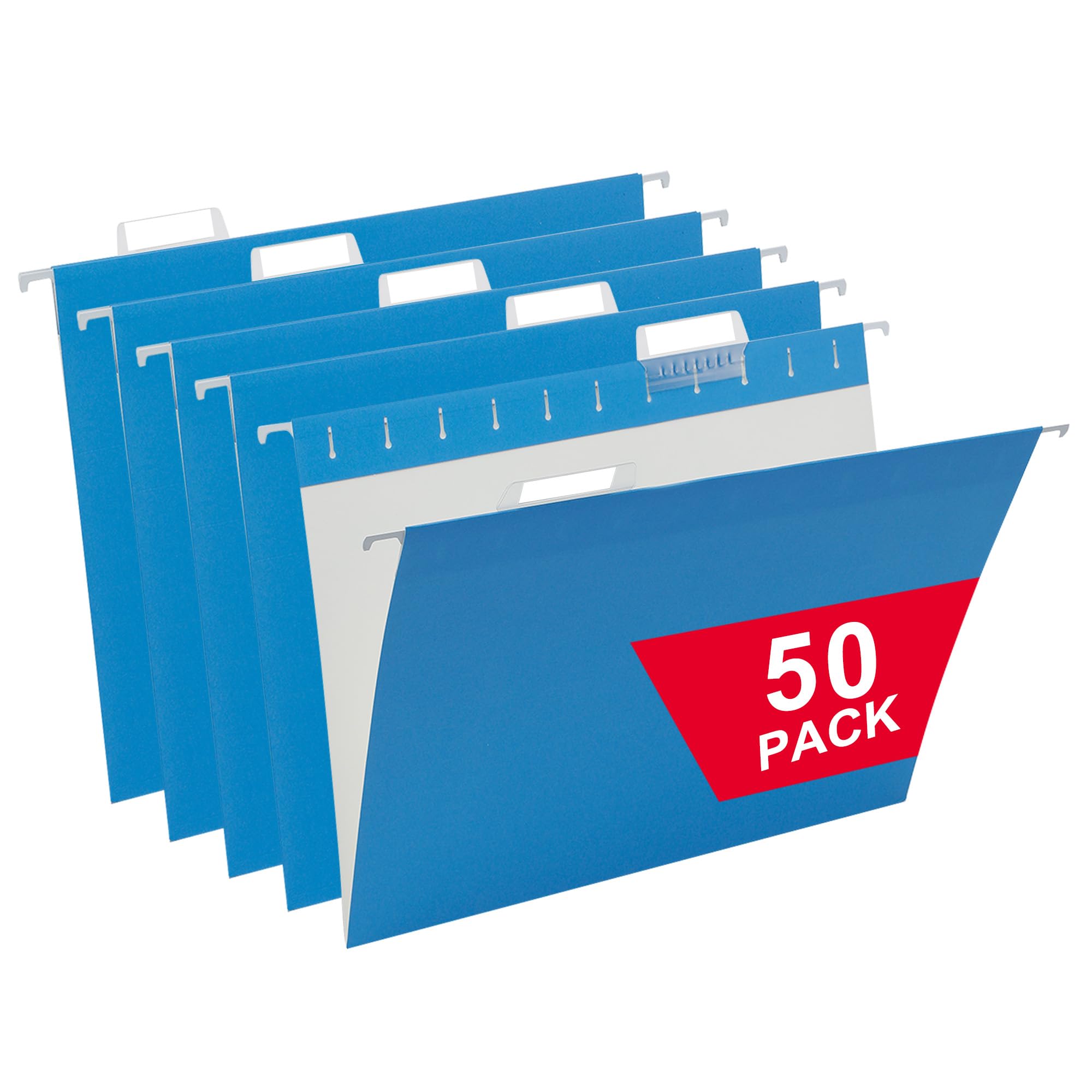 Snapklik.com : Blue Hanging File Folders,50 Packs Reinforced Hang ...