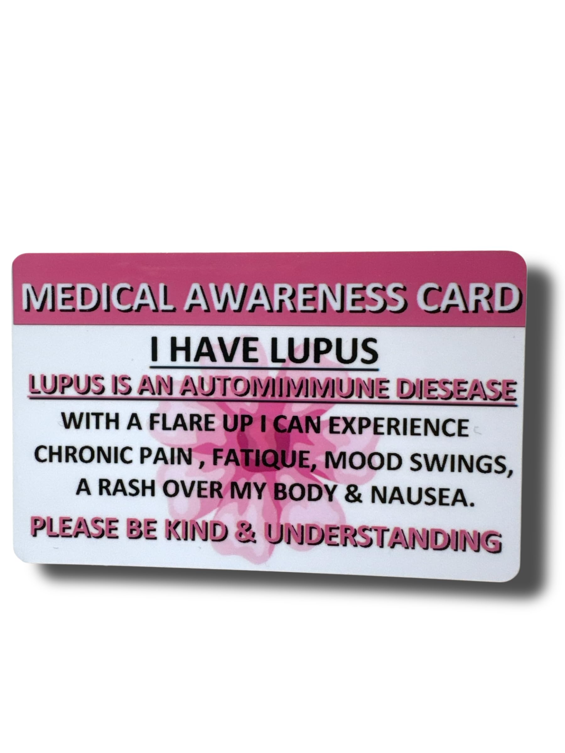 Medical Awareness Information Card (Lupus) — image 1