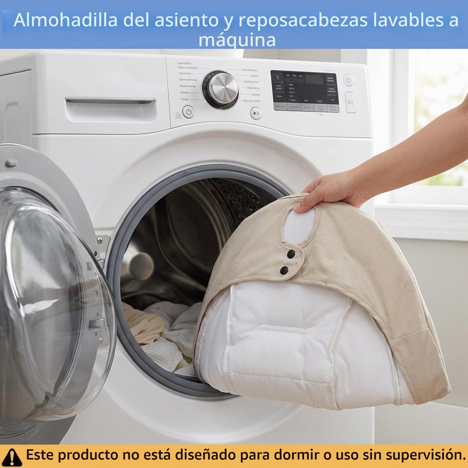 JFOVMCYG Columpio eléctrico para recién nacido con control remoto, 5 velocidades de balanceo, temporizador 8/15/30 min, arnés de 5 puntos, asiento lavable, estructura estable – Blanco Marfil