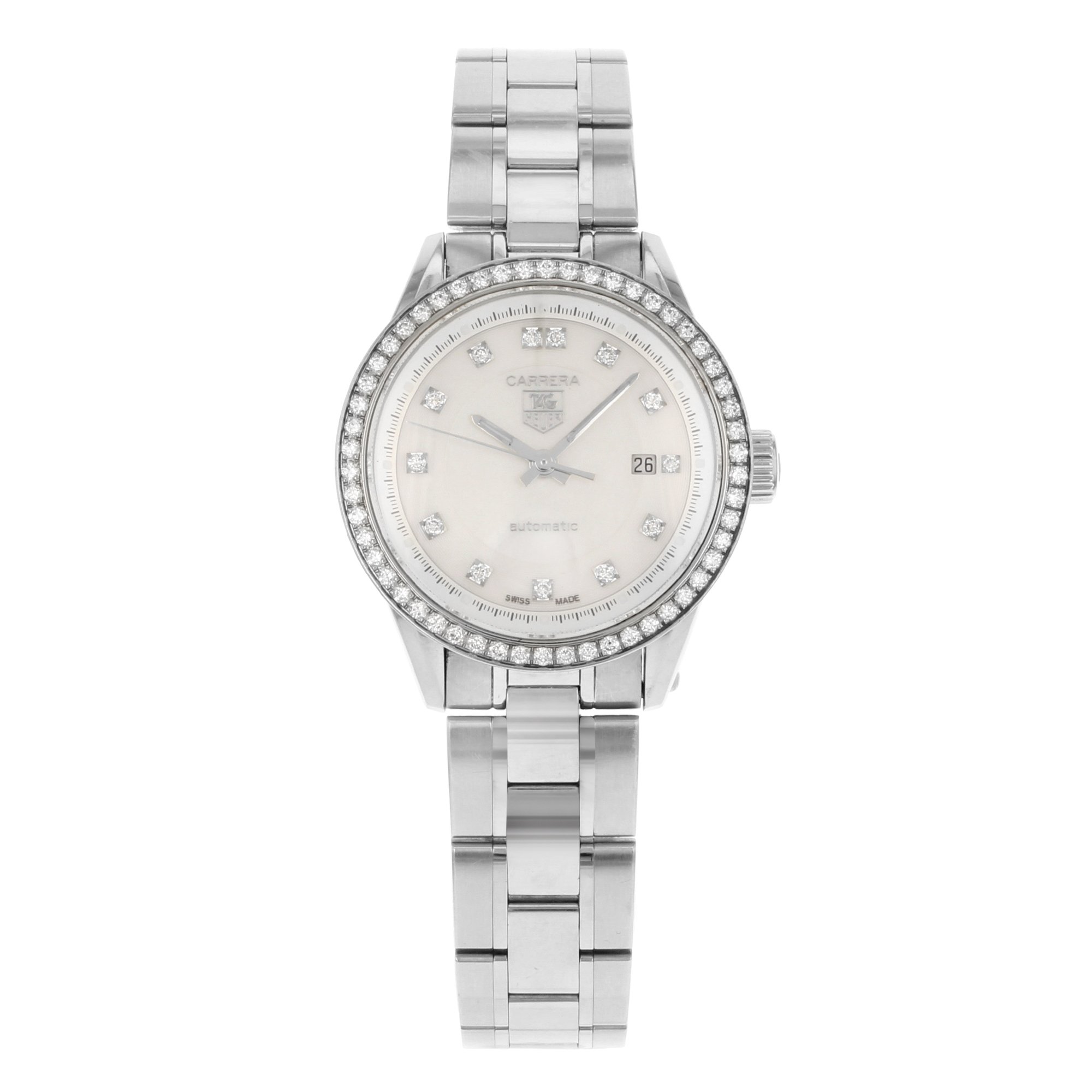 TAG Heuer Women's WV2413.BA0793 Carrera Diamond Accented Automatic Watch