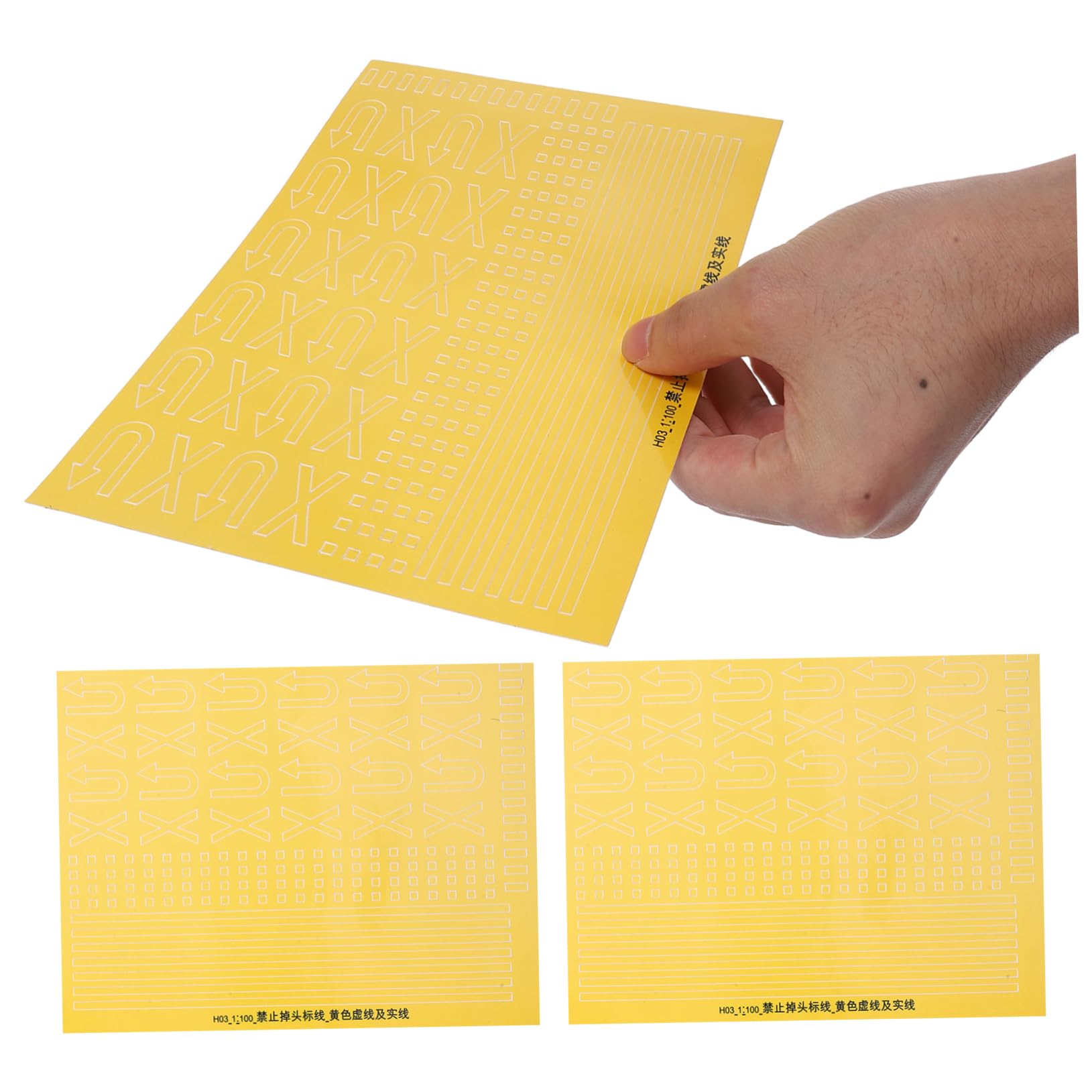 TEHAUX 3Sheet Traffic Sign Stickers Realistic No Street Sign Decals for Cars DIY Creative Play Education Activities Safe Adhesion Fade Resistant Colors