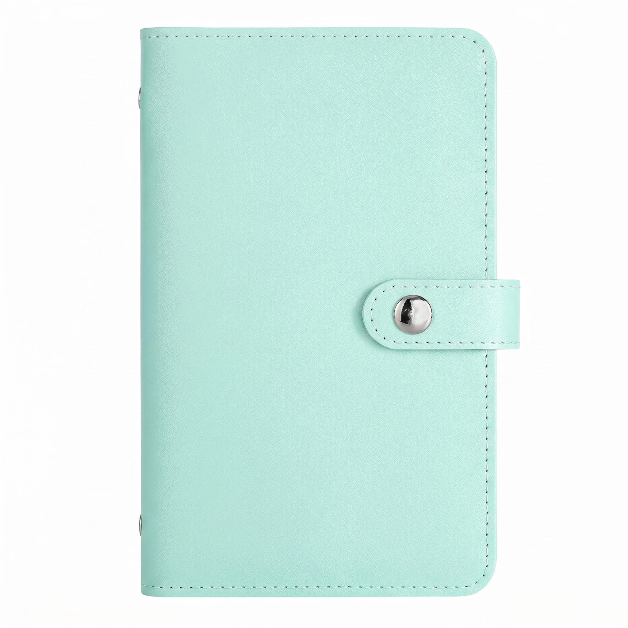 Money Saving Wallet,Savings Challenge Book for Couples,Money Saving Wallets for Cash UK,Saving Notebook & Binder 50 Pages with 100 Envelopes Saving Challenge UK (Light Blue)