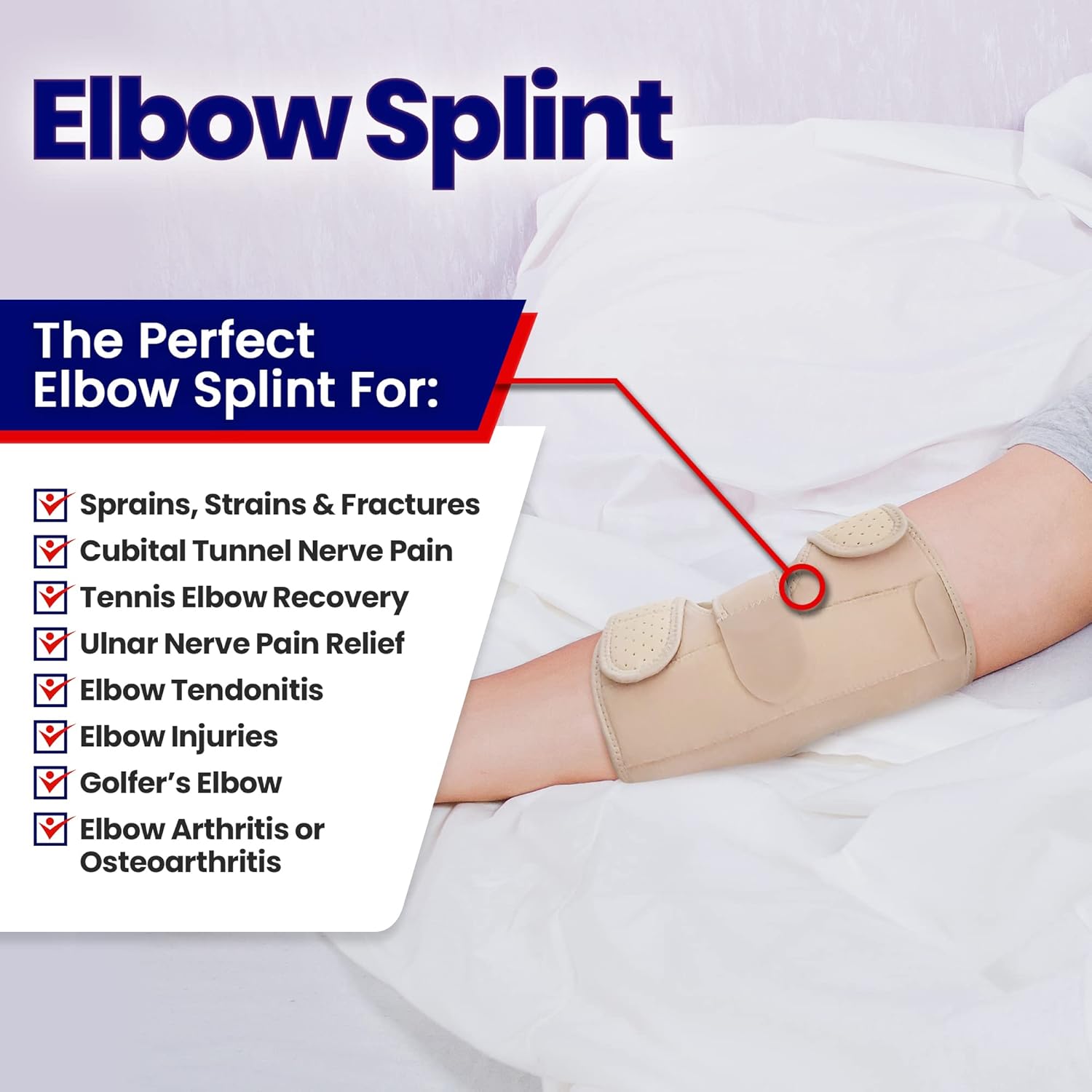 Buy Elbow Splint Tendonitis Elbow Brace Cubital Tunnel Brace for