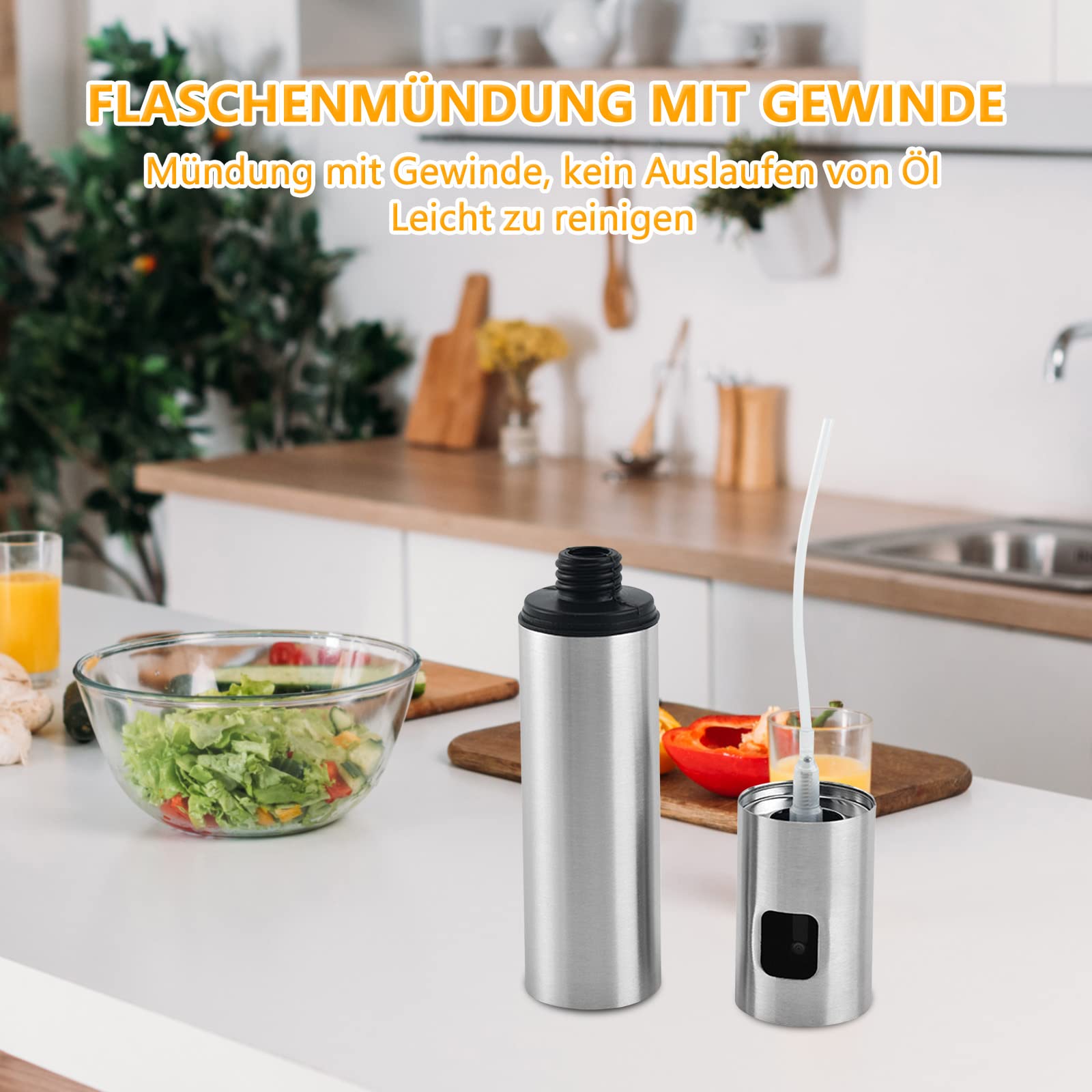 Vaporisateur DHuile De Cuisson En Acier Inoxydable 304 Rechargeable