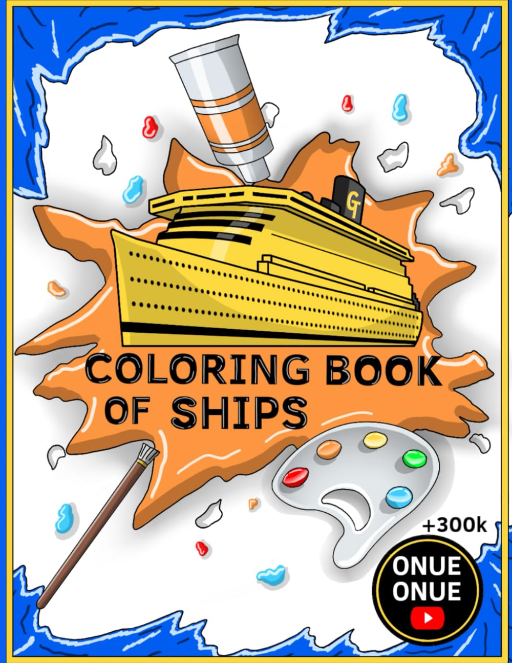 The Best Ship Coloring Book: Color the ship of gold, silver, diamond, and animal ships for children and teenagers (3-14)