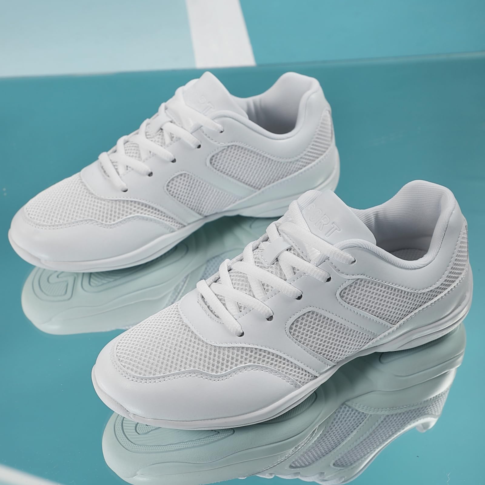 Zapatos de Animadora para Niñas Juventud Mujeres Entrenamiento Atlético Tenis Caminar Competencia Transpirable Tumbling Baile