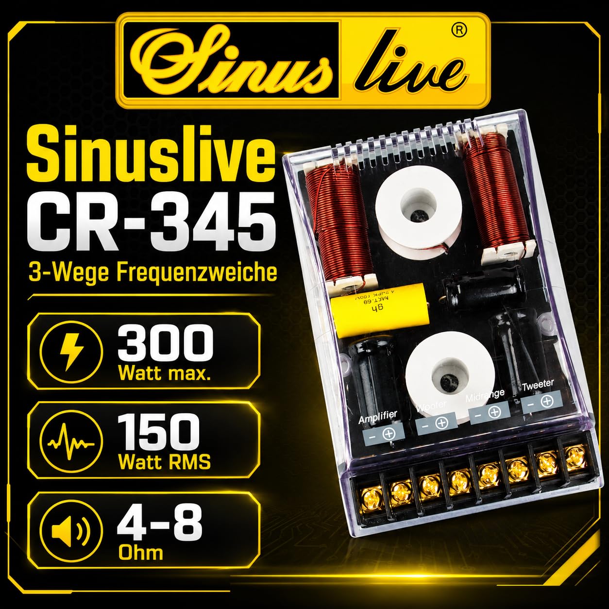 Sinuslive CR345 Enceinte 3 Voies