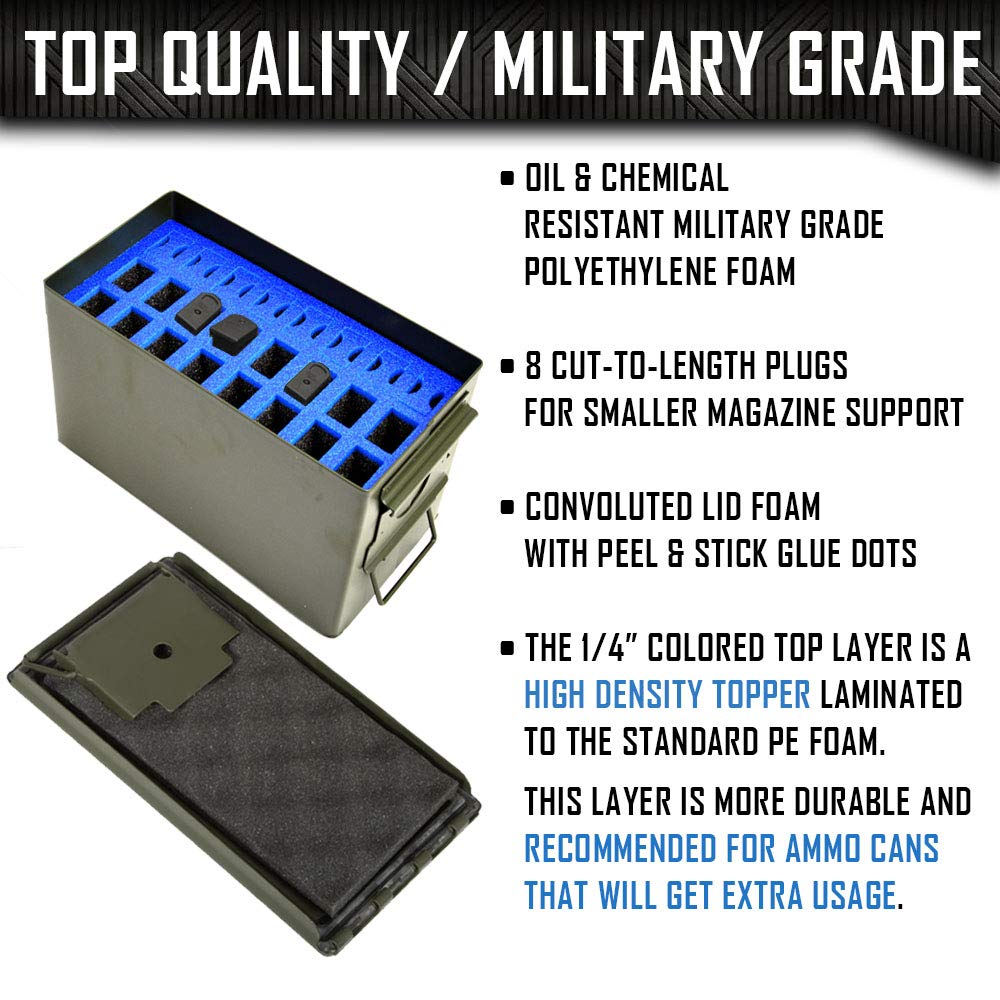 MY CASE BUILDER 24 Pistol Magazine Foam Insert Ammunition Mag Storage