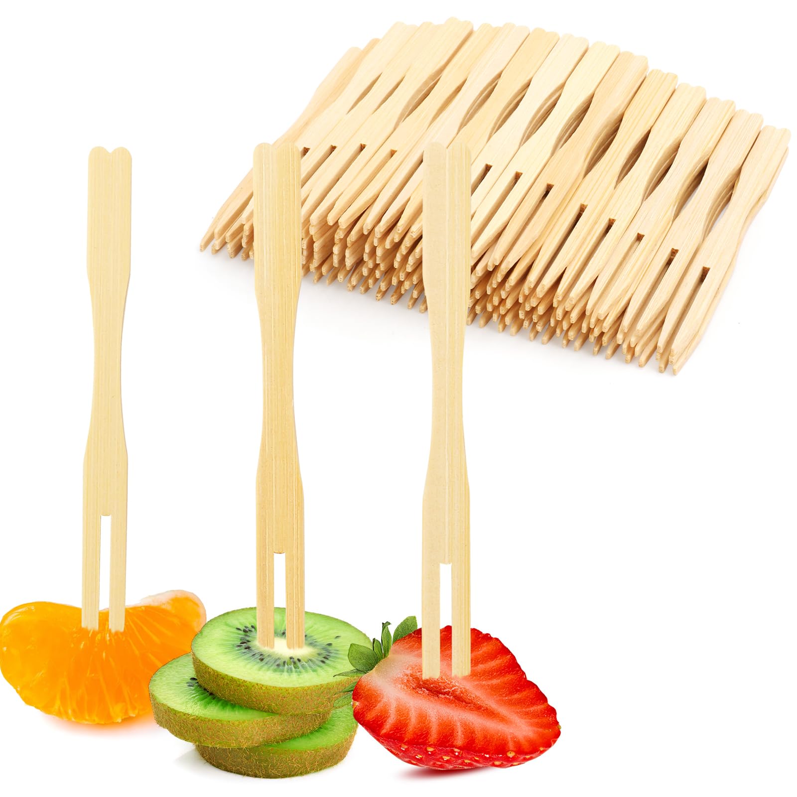 Vicuna R 600PCS Bamboo Appetizer Forks - bar tools and drinkware | Mubboo