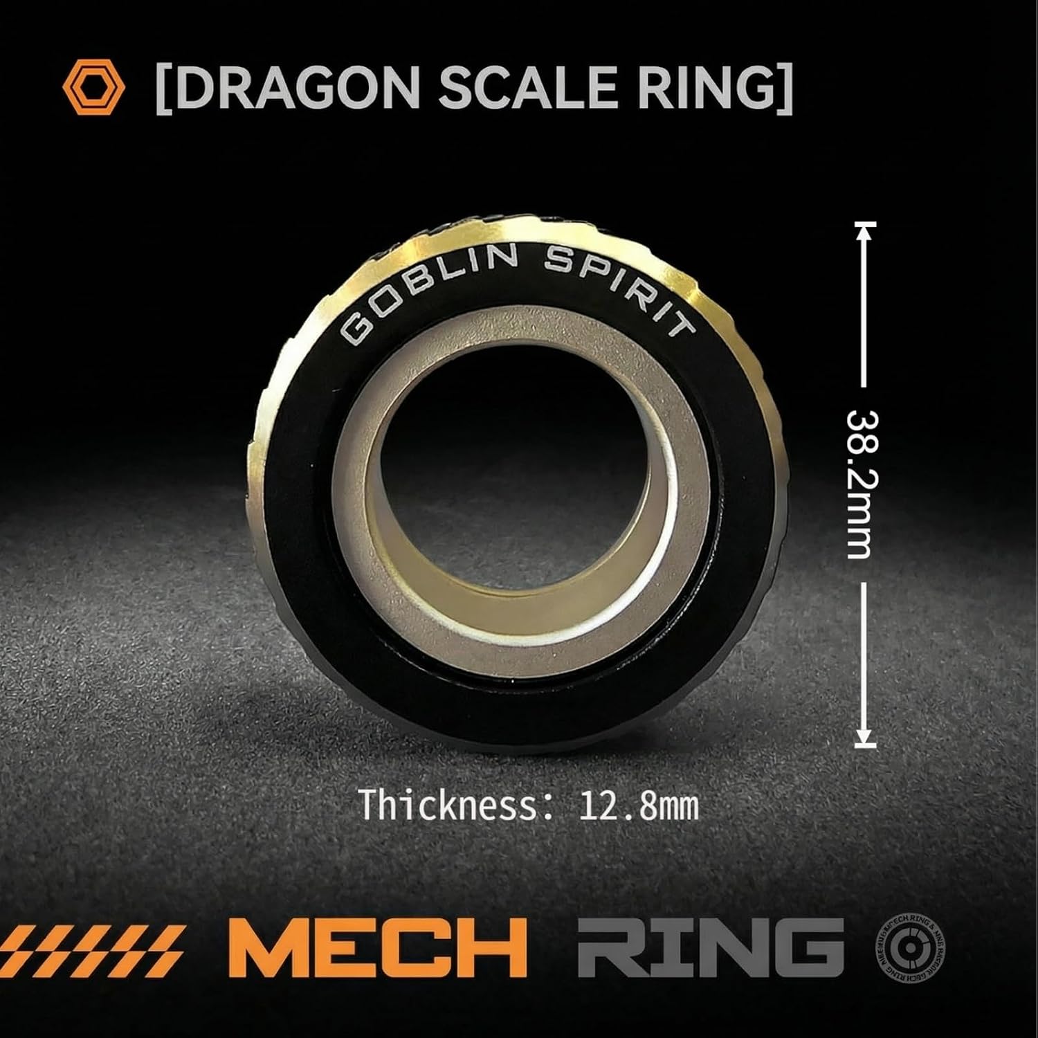 Magnetic Fidget Spinner Rings, EDC Fidget Sliders Fidget Toys for Stress Relief, ADHD Anxiety Relief, Metal Fidget Ring Gifts for Adults and Teens