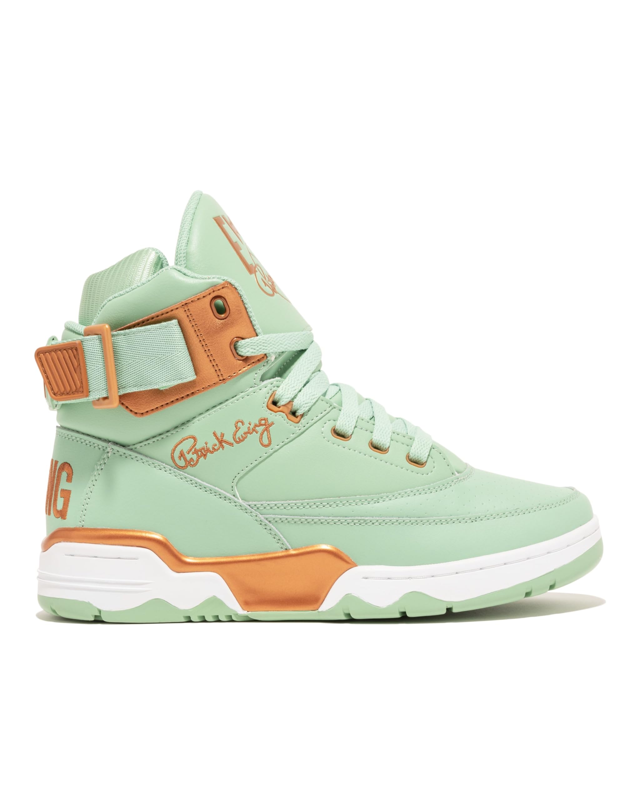 Ewing Patrick Athletics 33 HI Basketball Shoes - Hemlock/Copper, Statue of Liberty Edition