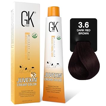 GK HAIR Global Keratin Professional Hair Color Cream Tube 3.4 Fl Oz/100ml Nourishing & Cleansing Colors for Styling High Performance Long Lasting Permanent Natural Toner Dye