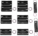 DAIERTEK 18650 Battery Holder with Wire 3.7V,7.4V, 11.1V, 14.8V 18650 Battery Holder Box 2 for Each Type -Total 8Pcs