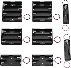 DAIERTEK 18650 Battery Holder with Wire 3.7V,7.4V, 11.1V, 14.8V 18650 Battery Holder Box 2 for Each Type -Total 8Pcs
