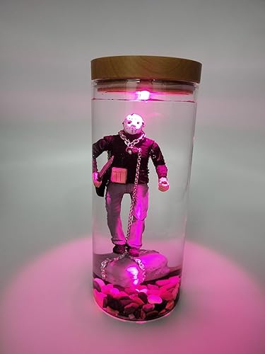 Miniatura 7 de JORPKRAL Lámpara de agua Jason Voorhees 2024, lámpara de agua Jason Voorhees, lámpara de agua Jason, lámpara de terror, mercancía de película de
