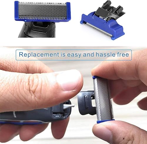 Miniatura 6 de Cabezal de repuesto para la versión antigua de Microtouch Solo para hombre afeitadora eléctrica micro recortadora (3 cuchillas de afeitar y 1