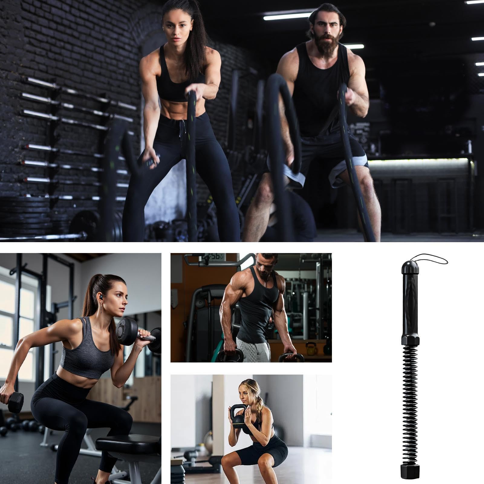 Cuerda De Batalla Inalámbrica Entrenamiento De Fitness Para Gimnasio