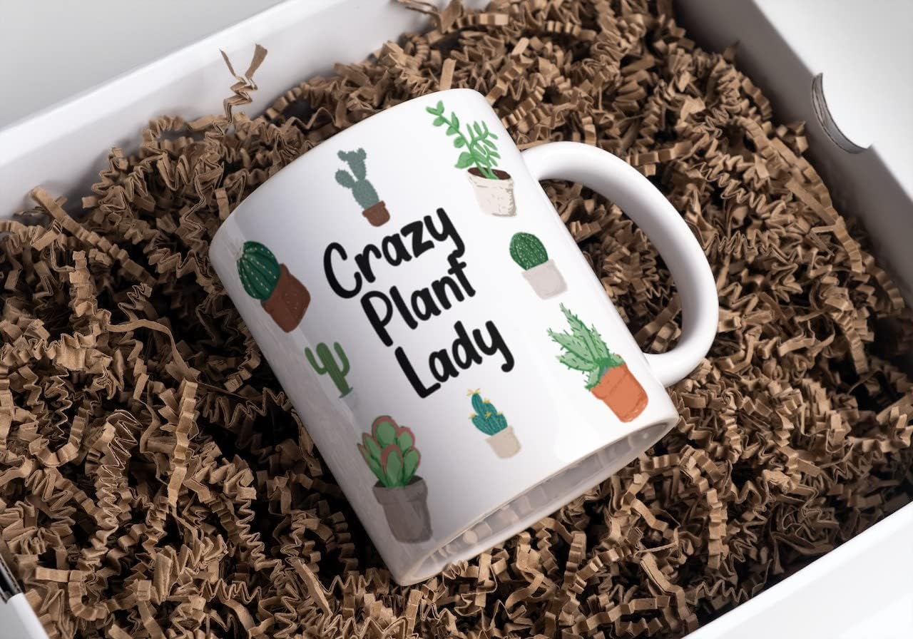 Wanky Candles Funny Crazy Plant Lady Mug for Women, Cactus and Succulent Coffee Cup - Image 3