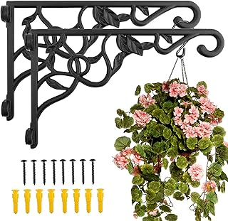 Plant Hanging Bracket Set of 2, 13 Inch Aluminum Heavy Duty Plant Hanger...