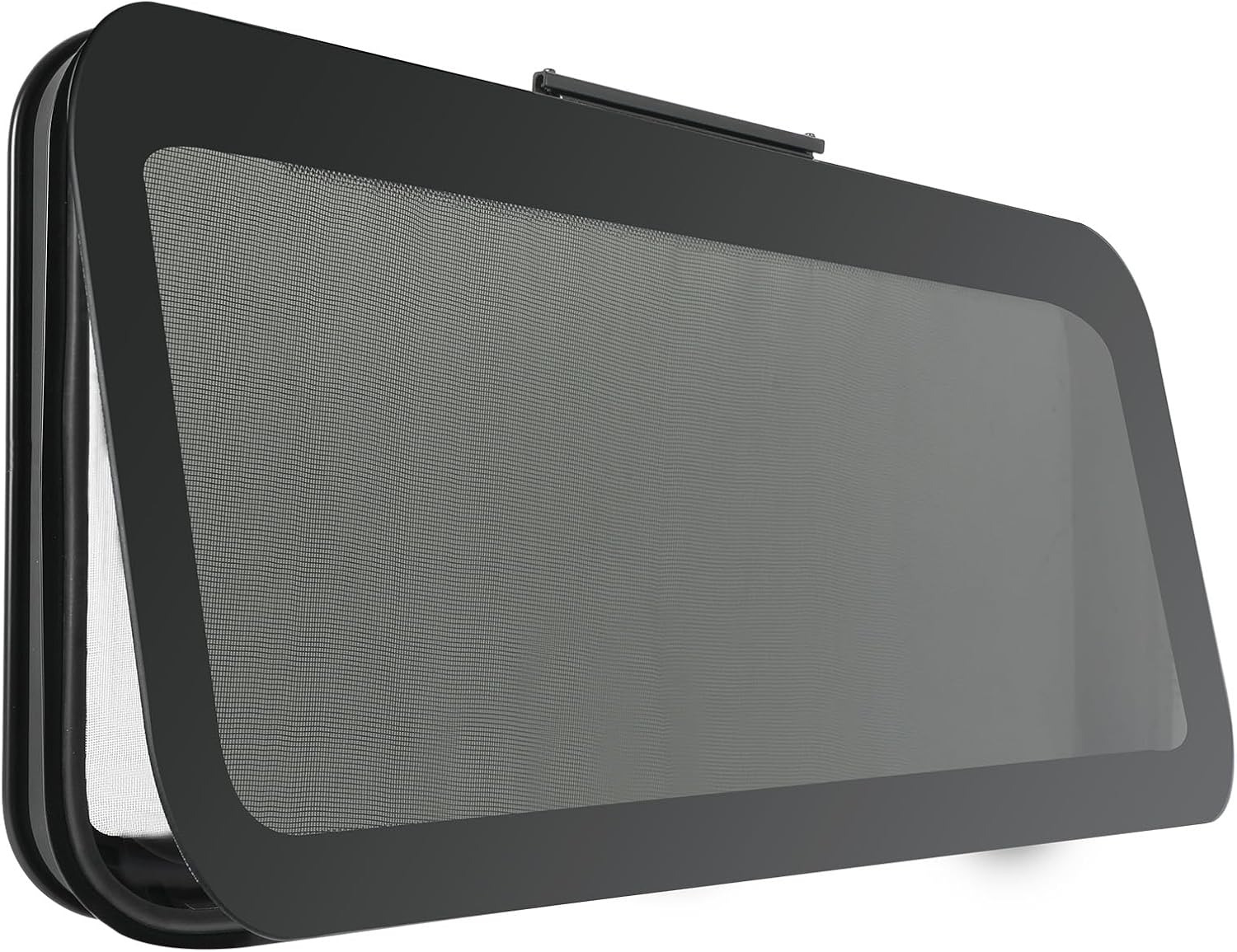 Frameless RV Window, 30" W x 20" H Tinted RV Window with Net Screen and Trim Ring, Suitable for 1-1/2" or 1-7/8" Walls, DOT Approved 30x20in