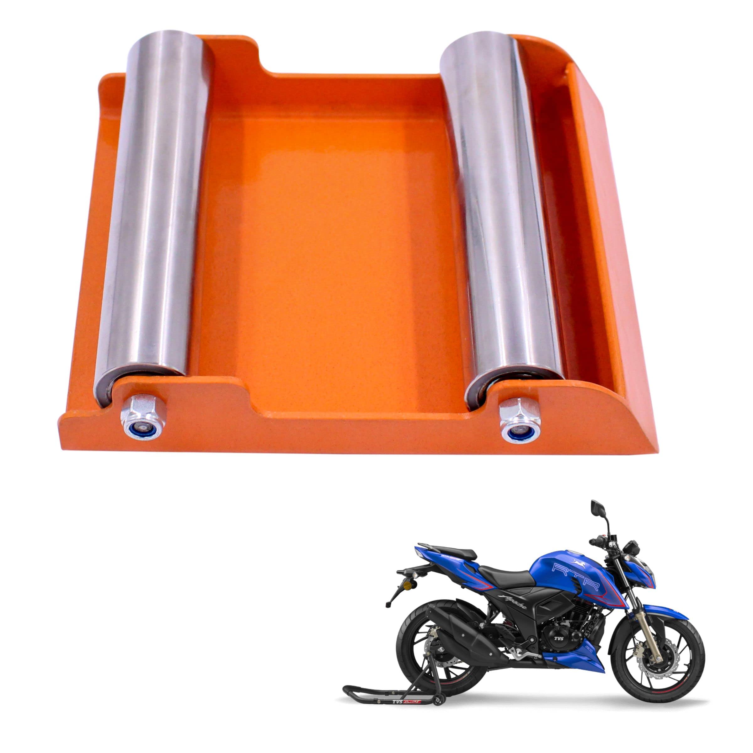 Portable Wheel Roller for Bike Tyre, Chain Cleaning & Lubricating 160Kg Weight Capacity for TVS Apache RTR 200 4V (Pack of 1Pcs)-image-39