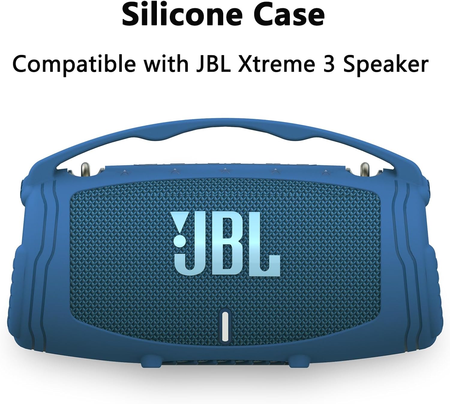 Silicone Cover Case Compatible with JBL Xtreme 3 Portable Bluetooth Speaker, Soft Skin Sleeve for JBL Xtreme 3 Bluetooth Speaker(Only Case) (Blue) - Image 2