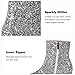MAVMAX Silver Sequin Ankle Boots, Women's Fashion Bootie with Zipper, Sparkly Block Heel, Size 6, Wedding Occasion