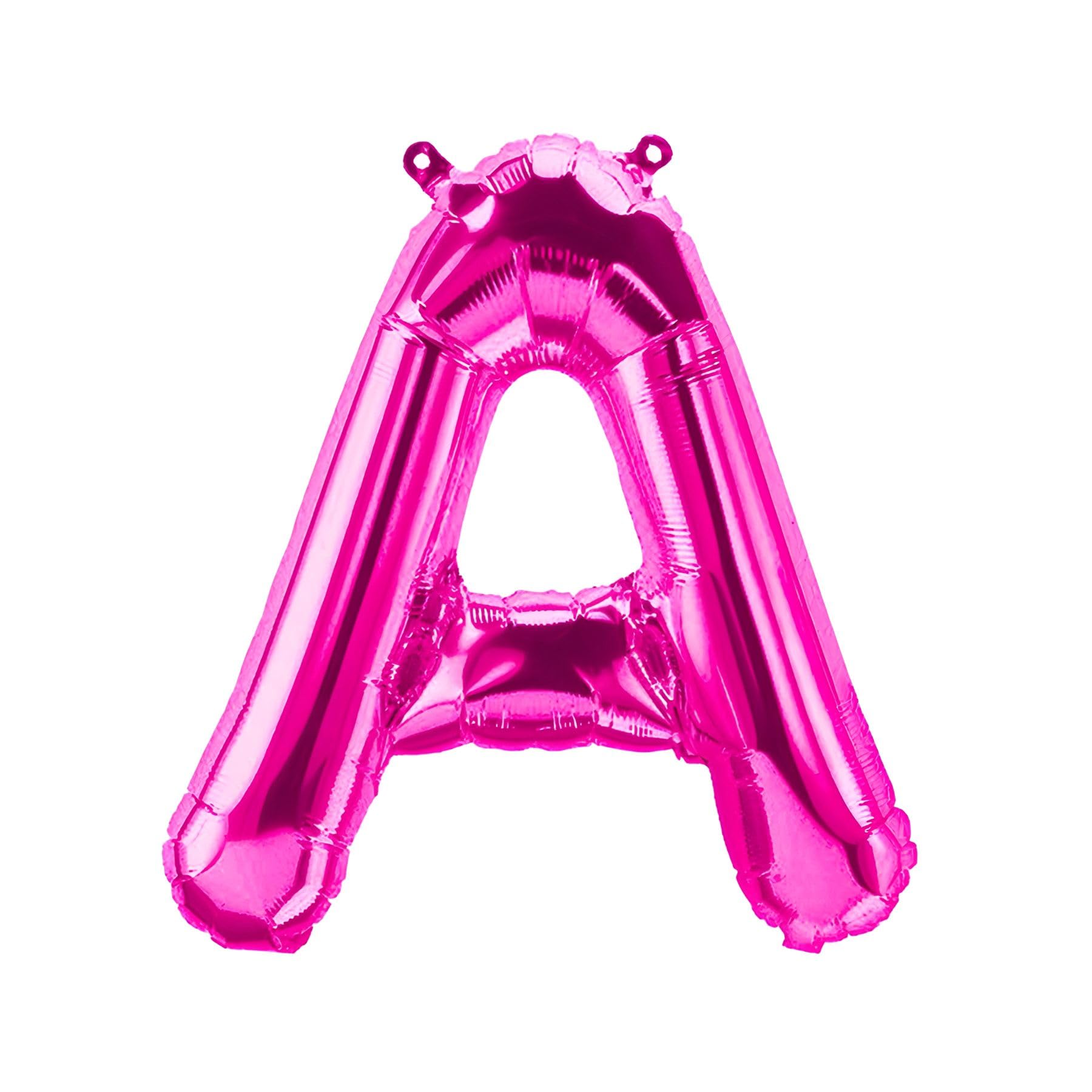 Foil Balloons Letters Pink - 40/80/100 cm for Birthday Wedding Party Decoration Happy Birthday JGA Gift Balloon Graduation Giant Balloon ABI Large XXL Small Mini Pink Girl (40 cm - A)