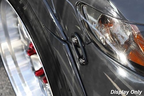 Miniatura 6 de x xotic tech 4X JDM Negro Parachoques Tronco Guardabarros Hatch Tapas De Liberación Rápida Kit Universal Aluminio CNC Billet