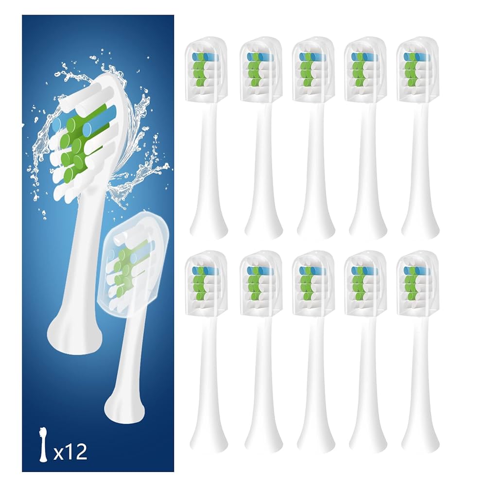 Amazon.co.jp: 互換性を持つ12パック交換歯ブラシヘッド対応