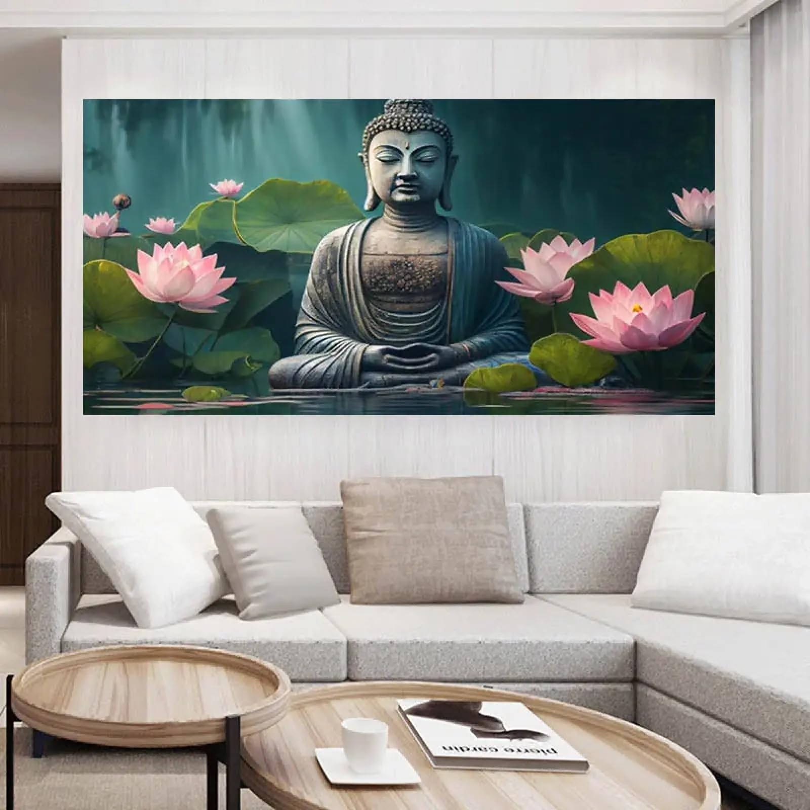 Image art toile Bouddha déco murale maison salon moderne - 4