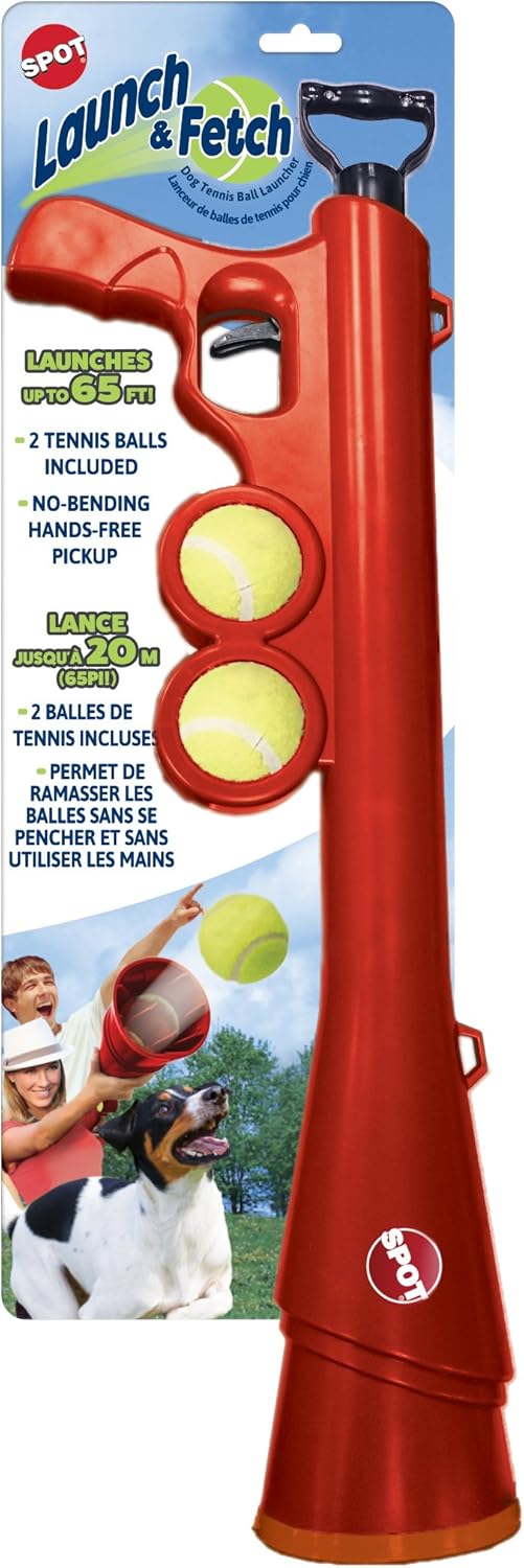 Spot Ethical Pets 54299 Launch & Fetch Tennis Ball Launcher Interactive Dog Toy, 24"