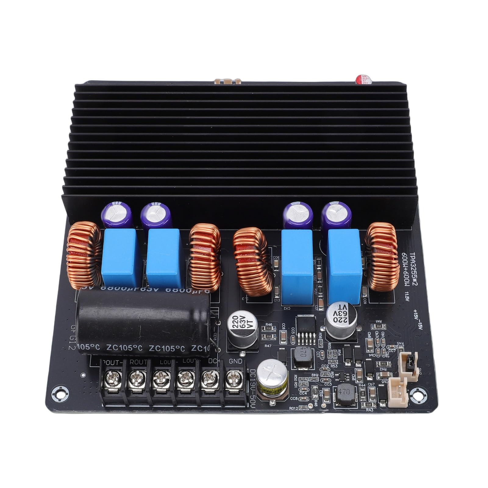 Naroote TPA3255 600W + 600W Płyta Wzmacniacza Mocy, Płyta Wzmacniacza Dźwięku Cyfrowego, dla Audiofilów i Entuzjastów Kina Domowego